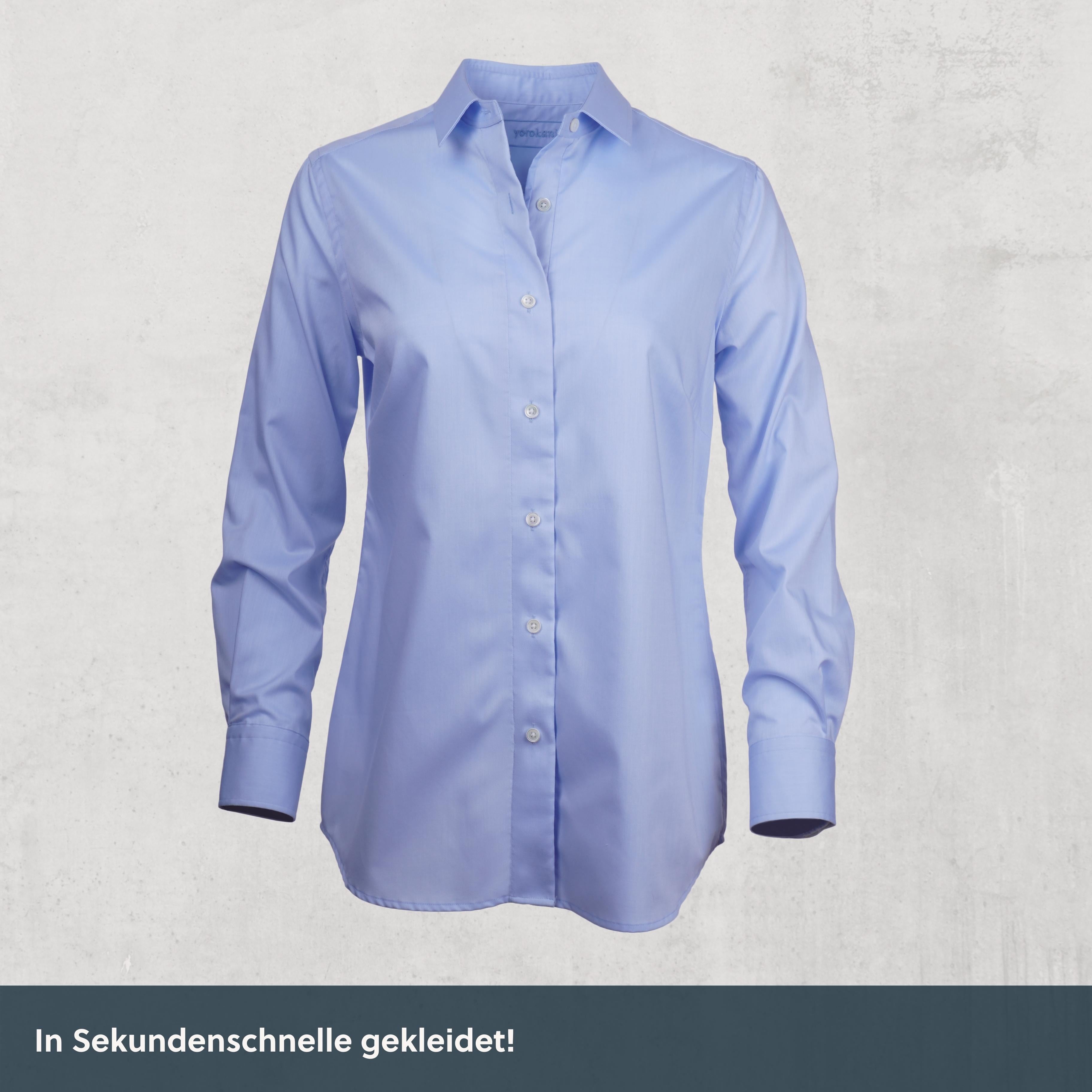 Magnetbluse - hellblau aus Baumwolle