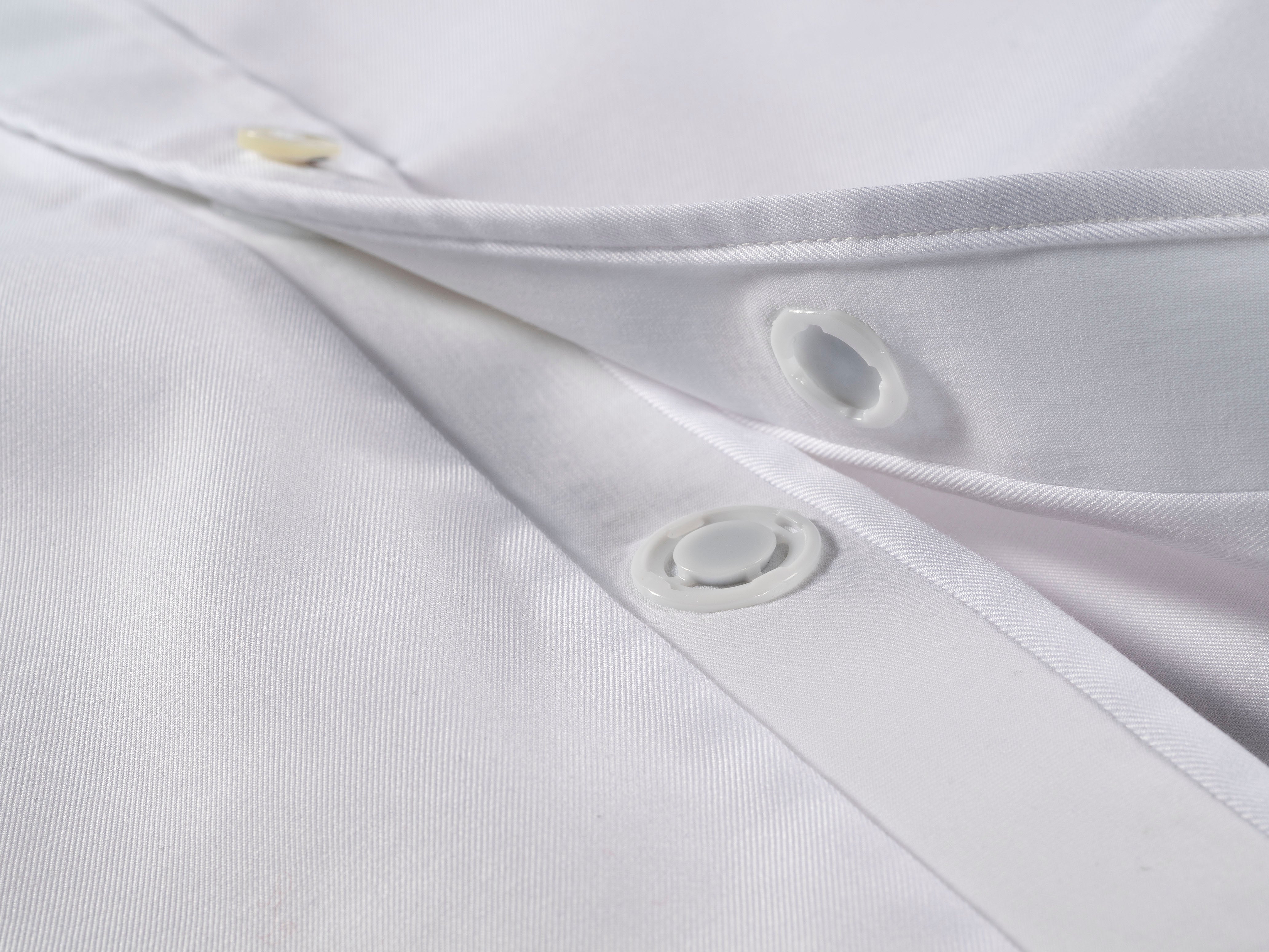 Yorokani Magnethemd Herren Weiß klassisch mit hochwertigem Magnetverschluss