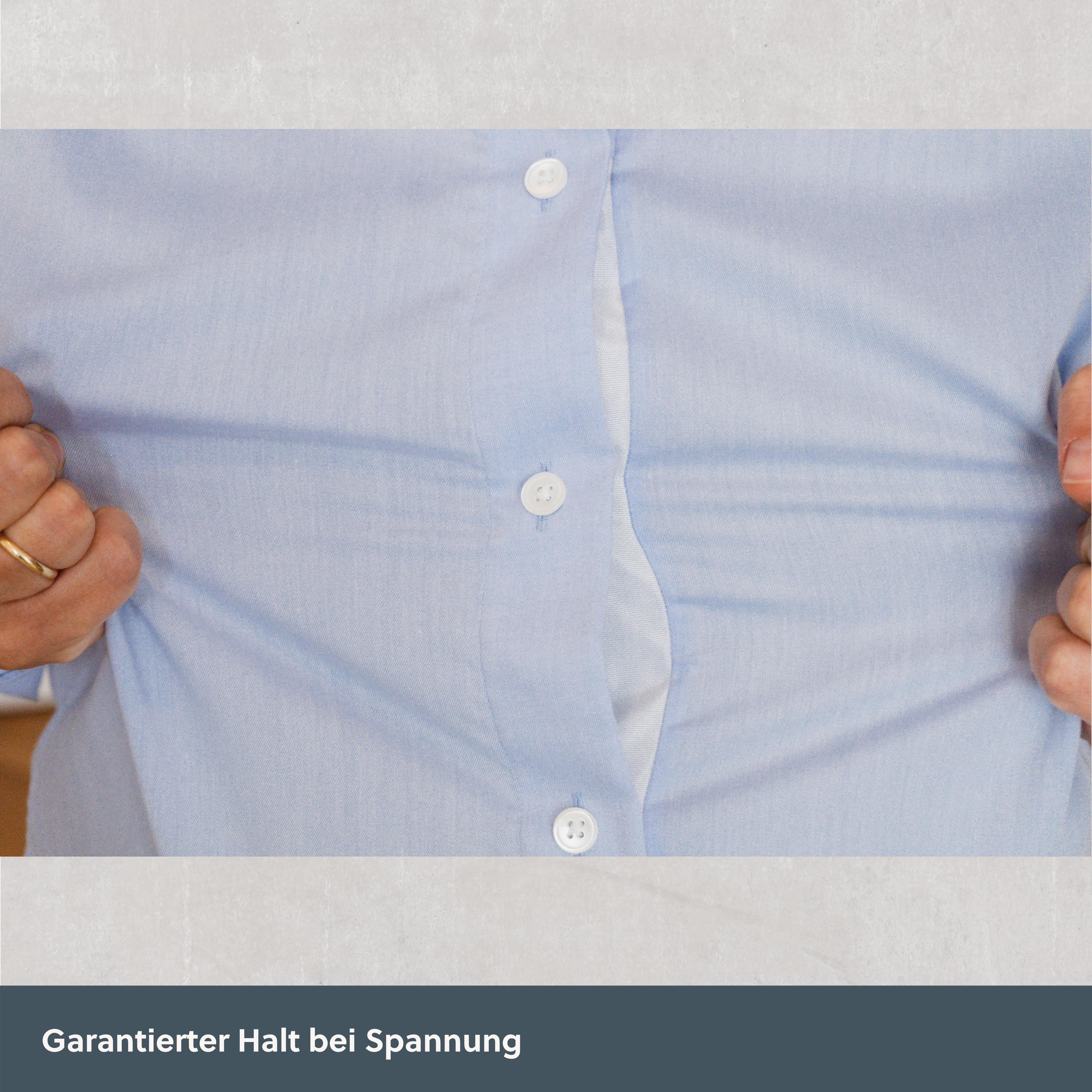 Magnetbluse - hellblau aus Baumwolle