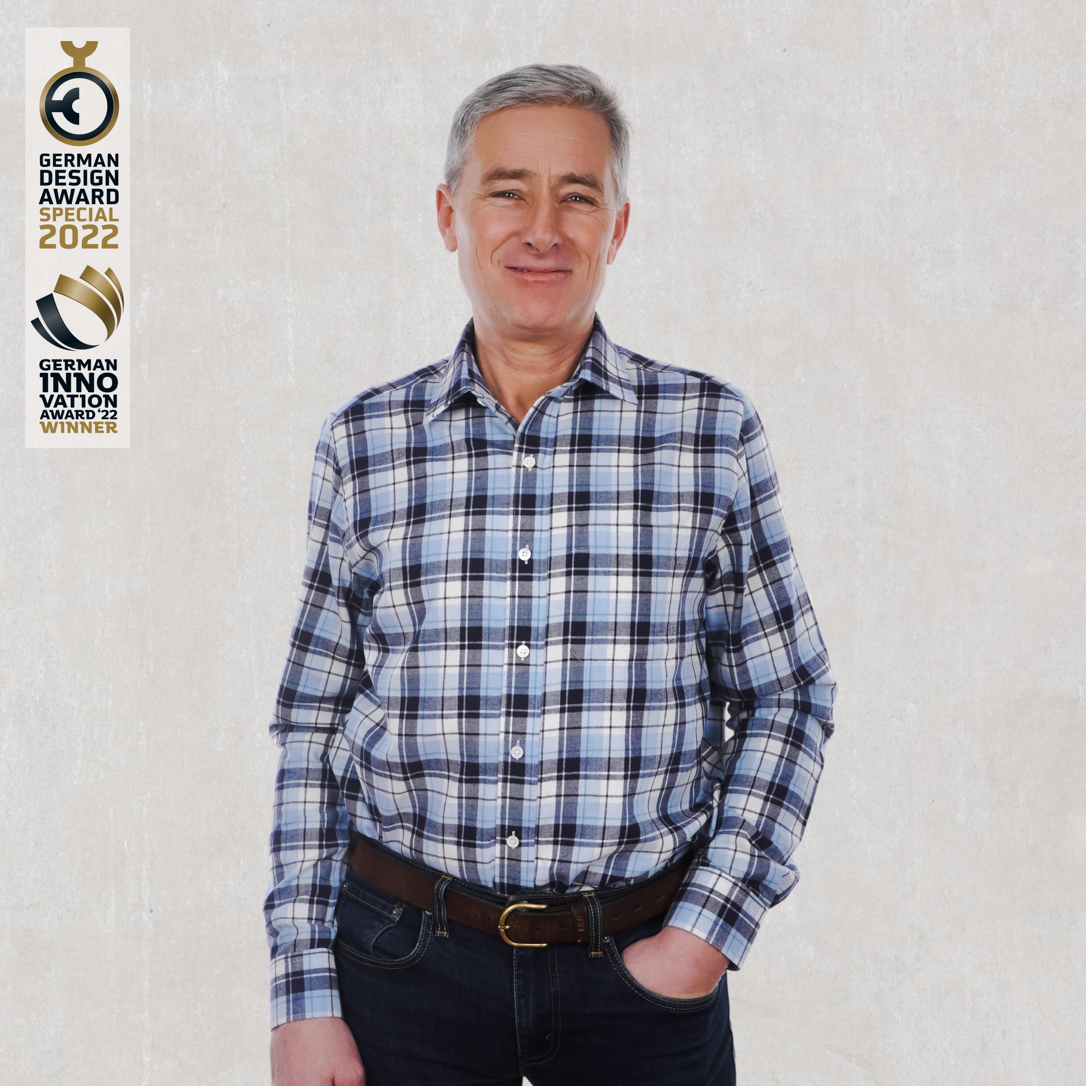 Magnethemd - feines Flanell aus Baumwolle und Schurwolle